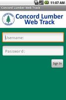 Concord Lumber Web Track Plakat