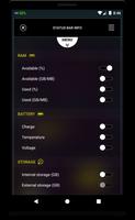 Status Bar Info تصوير الشاشة 1