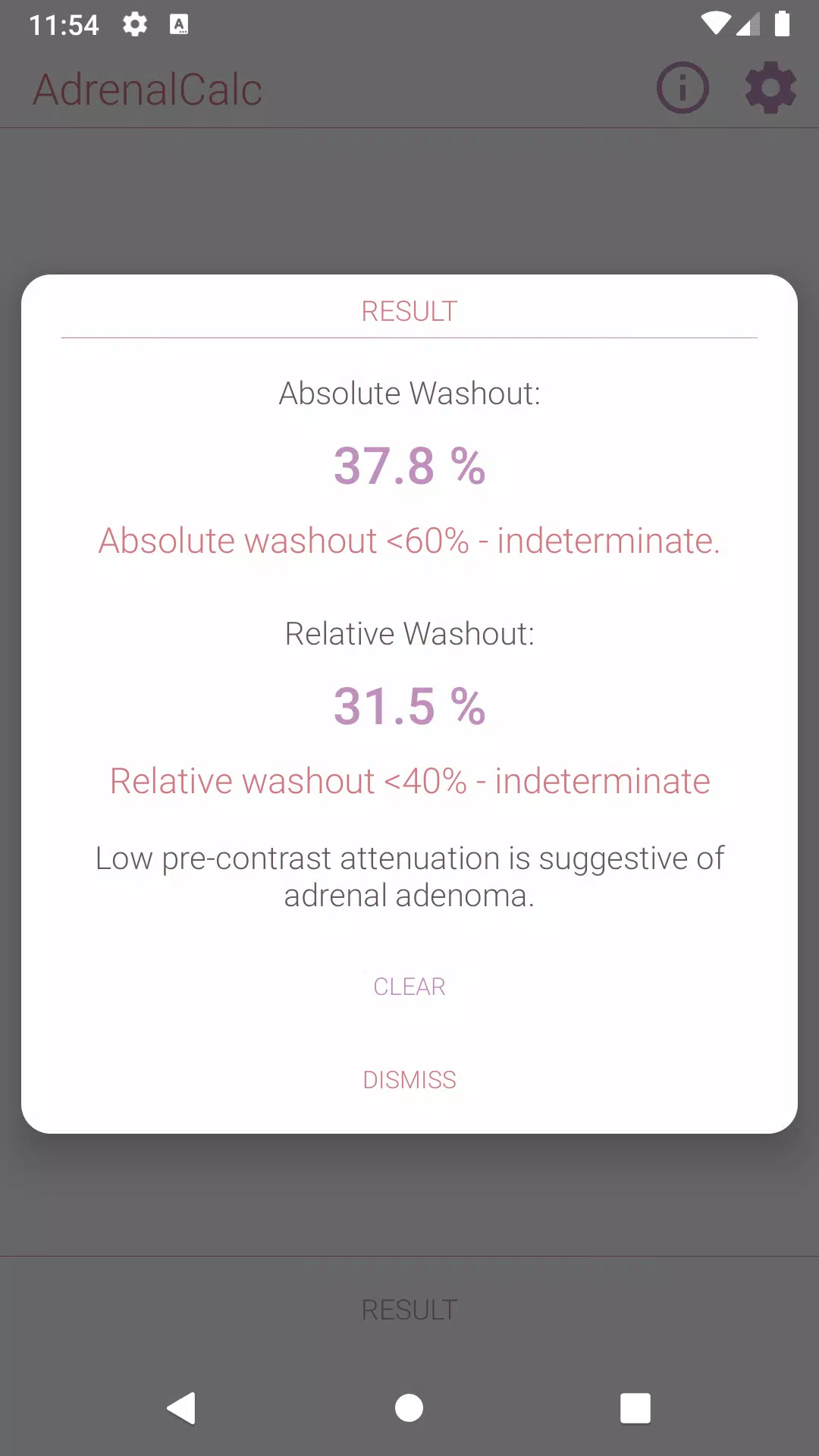 AdrenalCalc - Adrenal CT Washout Calculator APK for Android Download