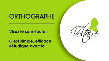 Orthographe Projet Voltaire poster