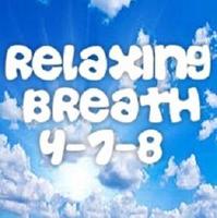 Relaxing Breath 4-7-8 plakat
