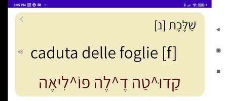 برنامه‌نما Hebrew-Italian Dictionary عکس از صفحه