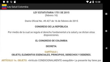 Ley 1751 de 2015 - Derecho de  скриншот 3