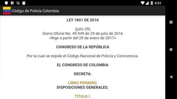 برنامه‌نما Ley 1801 de 2016 - Código de P عکس از صفحه