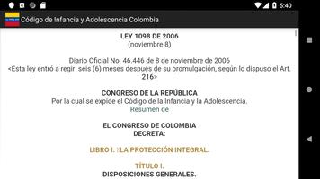 Ley 1098 de 2006 - Código Infa تصوير الشاشة 3