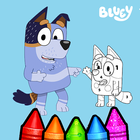 Bluey Coloring Book иконка