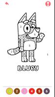Bluey Coloring Book постер