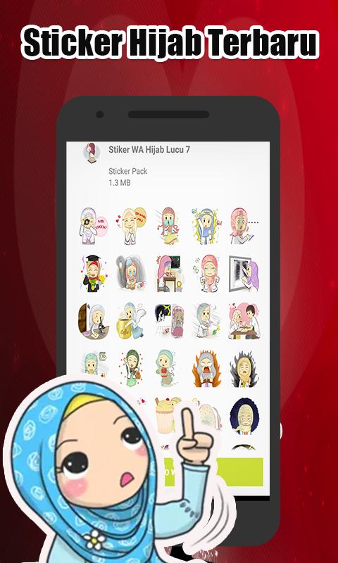 Paling Inspiratif Stiker Wa Hijab Lucu