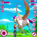 My Flying Unicorn Horse Game ไอคอน