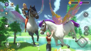 My Flying Unicorn Horse Game imagem de tela 3