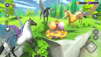 My Flying Unicorn Horse Game تصوير الشاشة 1