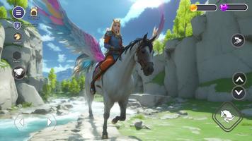 My Flying Unicorn Horse Game imagem de tela 2