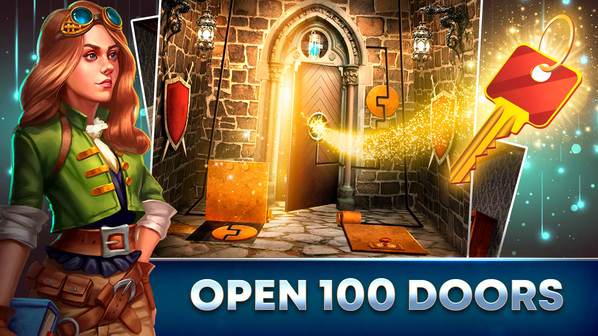 100 portas - Jogos de escape do quarto