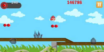 Rolling Bird - Red Bird Jump capture d'écran 1