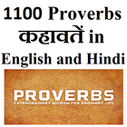 1100 Proverbs in English Hindi icône