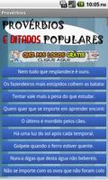 Provérbios e Ditados Populares poster