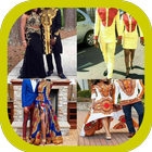 Afrikaanse mode voor een stel-icoon