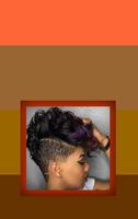 Coiffure courte africaine Affiche