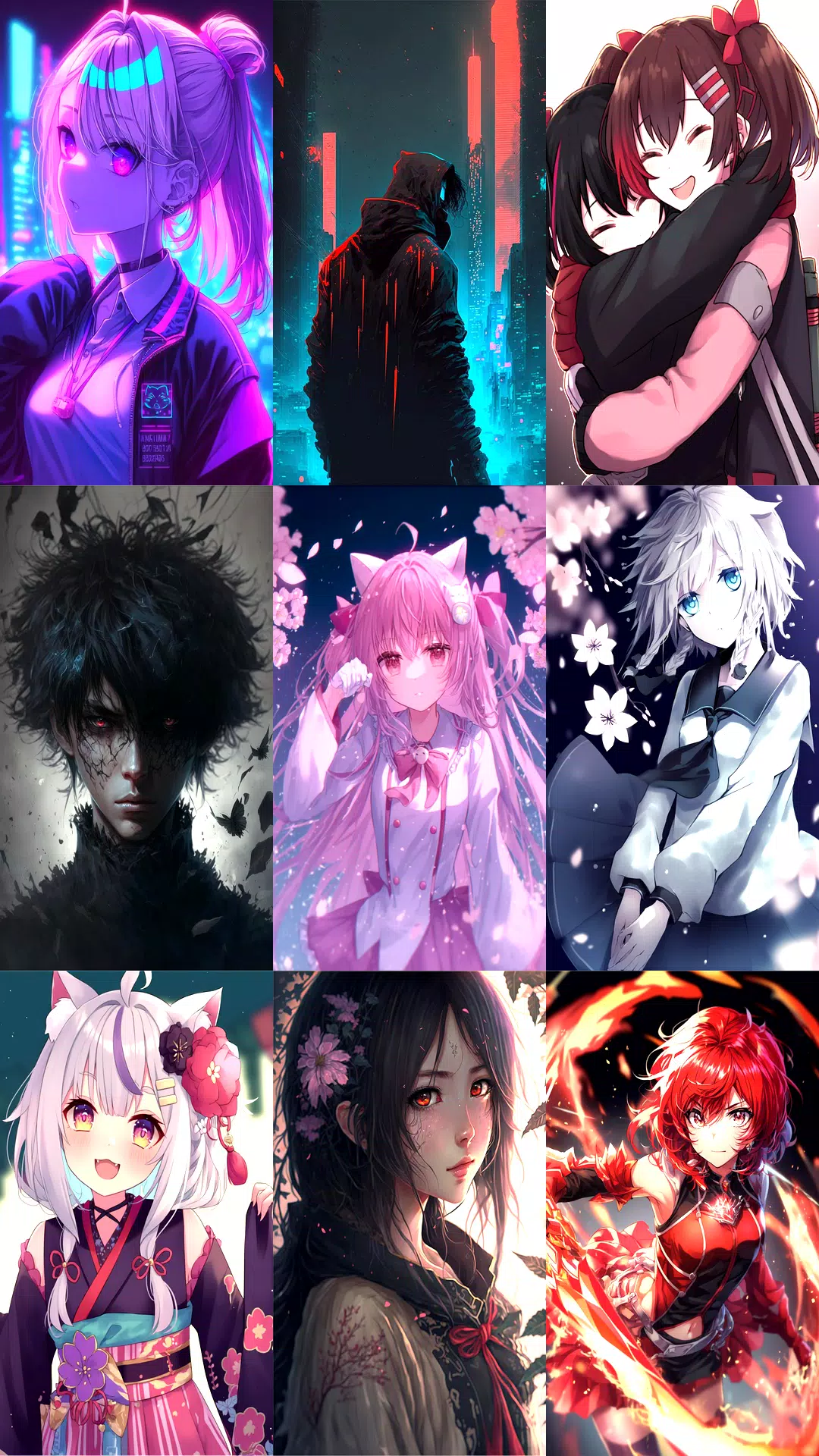 Dark Anime Girl Aesthetic Wallpaper APK for Android Download