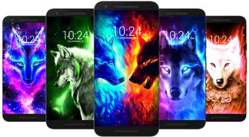 Wolf Wallpaper پوسٹر