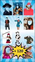 Photo montages de costumes Affiche