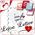 Tarjetas y cartas de amor icono