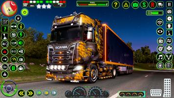 City Truck Driving Truck Games Affiche