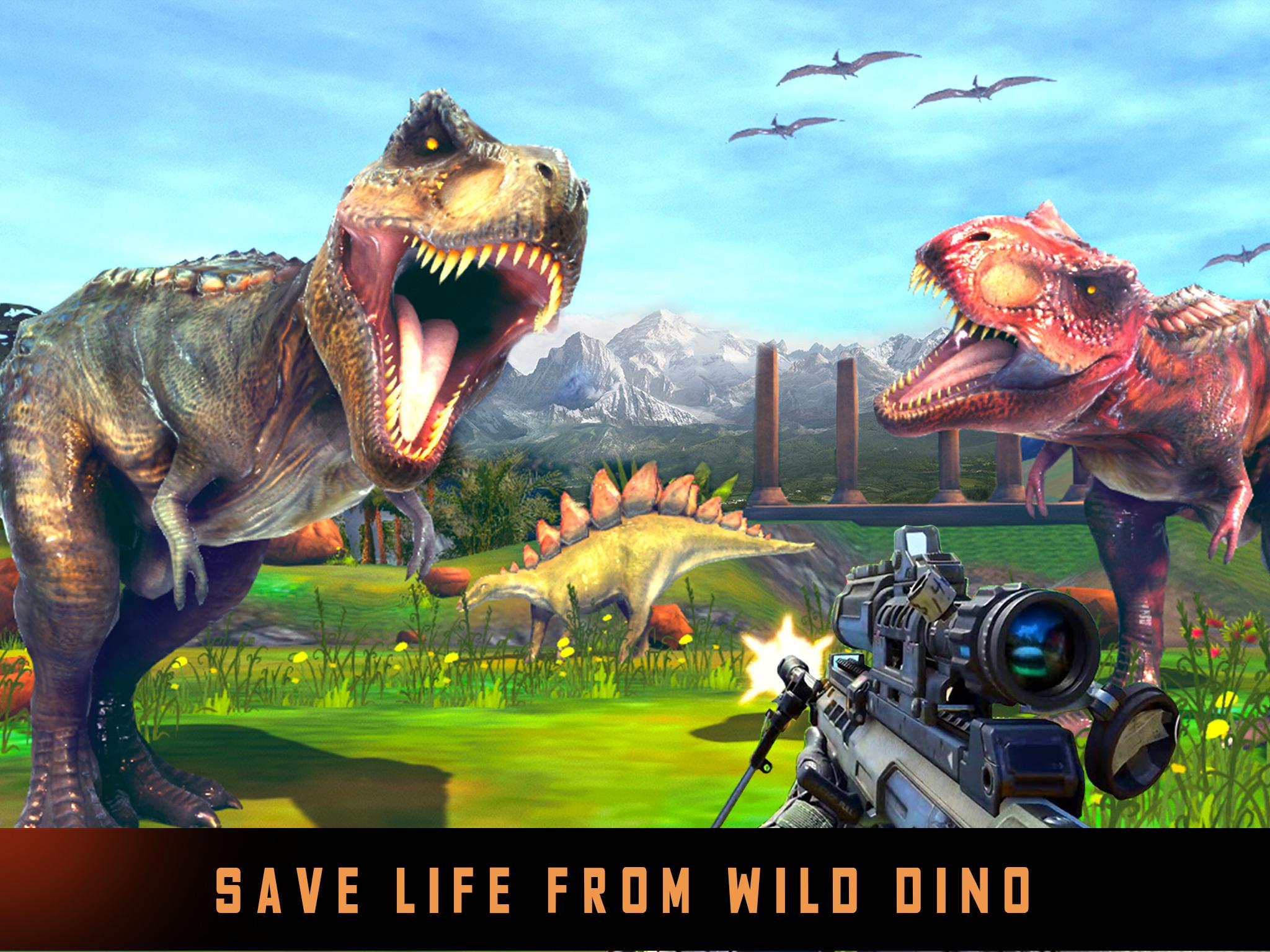 Dinosaur Games: Dino Hunting Games- Animal Games APK برای دانلود اندروید