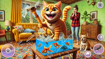 Cat VS Angry Gran Simulator 3D تصوير الشاشة 2