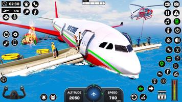 Летающие игры на самолете 3D скриншот 1
