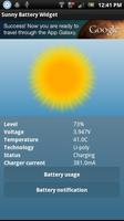 Battery Widget Sunny captura de pantalla 2