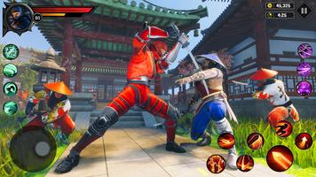 Poster Ninja Fight Shadow Gangster 3D