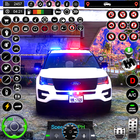 城市 警察 车 驾驶 游戏 图标
