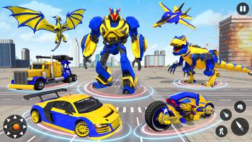 Dino Robot Car Games 3D Plakat
