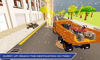 Snowmobile Transport Truck 3D Affiche