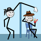 Robber Puzzle Stickman Game icône