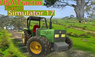 USA Traktor Bauernhof Plakat