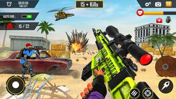 FPS Shooting Gun Games 3D imagem de tela 1
