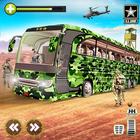 Offroad US Army Bus Transport ikon