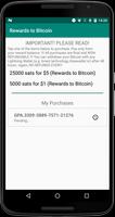 Rewards to Bitcoin الملصق
