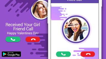 Fake Video Call Girlfriend captura de pantalla 2