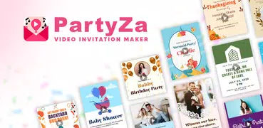 ビデオ招待状メーカー PartyZa