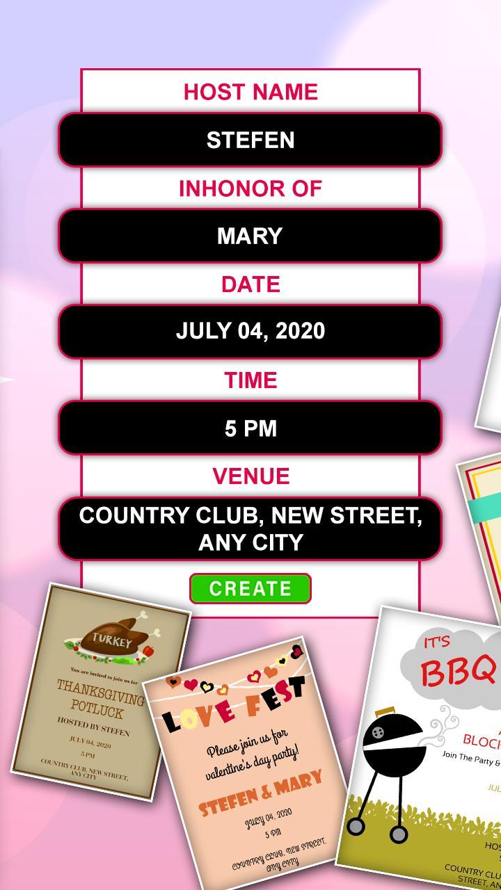 Video invitation maker for android apk download