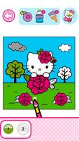 Hello Kitty: Раскраска постер