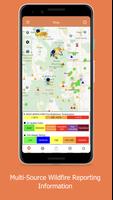 Wildfire - Fire Map Info Plakat