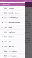CSS Tutorial تصوير الشاشة 2