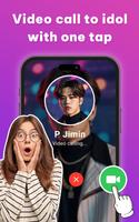 Idol Prank Video Call & Chat الملصق