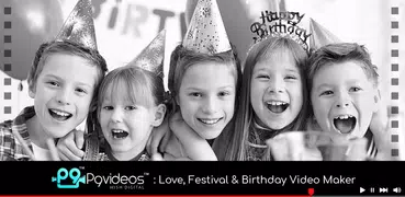 P9videos : Love, Festival & Birthday Video Maker