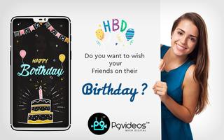 P9videos : Love, Festival & Birthday Video Maker اسکرین شاٹ 1