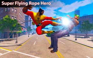 Flying Robot Spider Rope Hero City Crime Simulator Poster